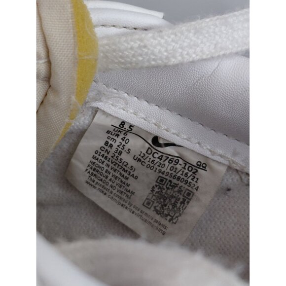 Nike Blazer Low Leather Sneakers White & Black 8.5 - Picture 8 of 10